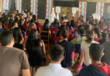 3º Encontro Adolescer com Cristo reuniu 115 adolescentes no último sábado (5) na Comunidade Quatro Marcos de Alto Paraná