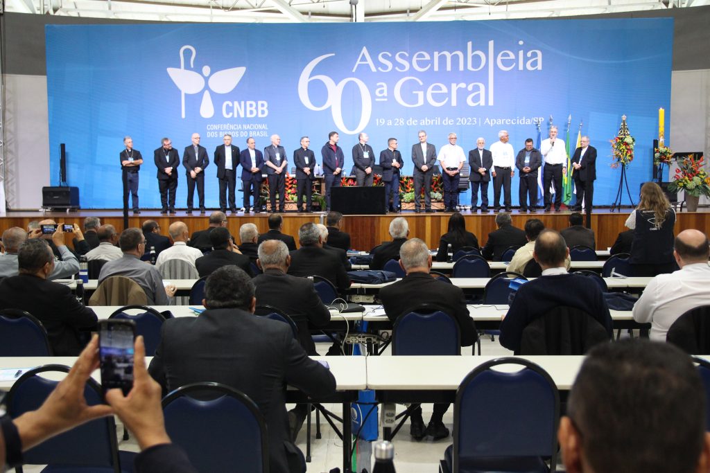 Os bispos recém nomeados são apresentados na 60ª AG CNBB. | Fotos: Comunicação 60ª AG CNBB – Luiz Lopes Jr.Image title